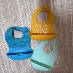 Baby silicon bibs lot